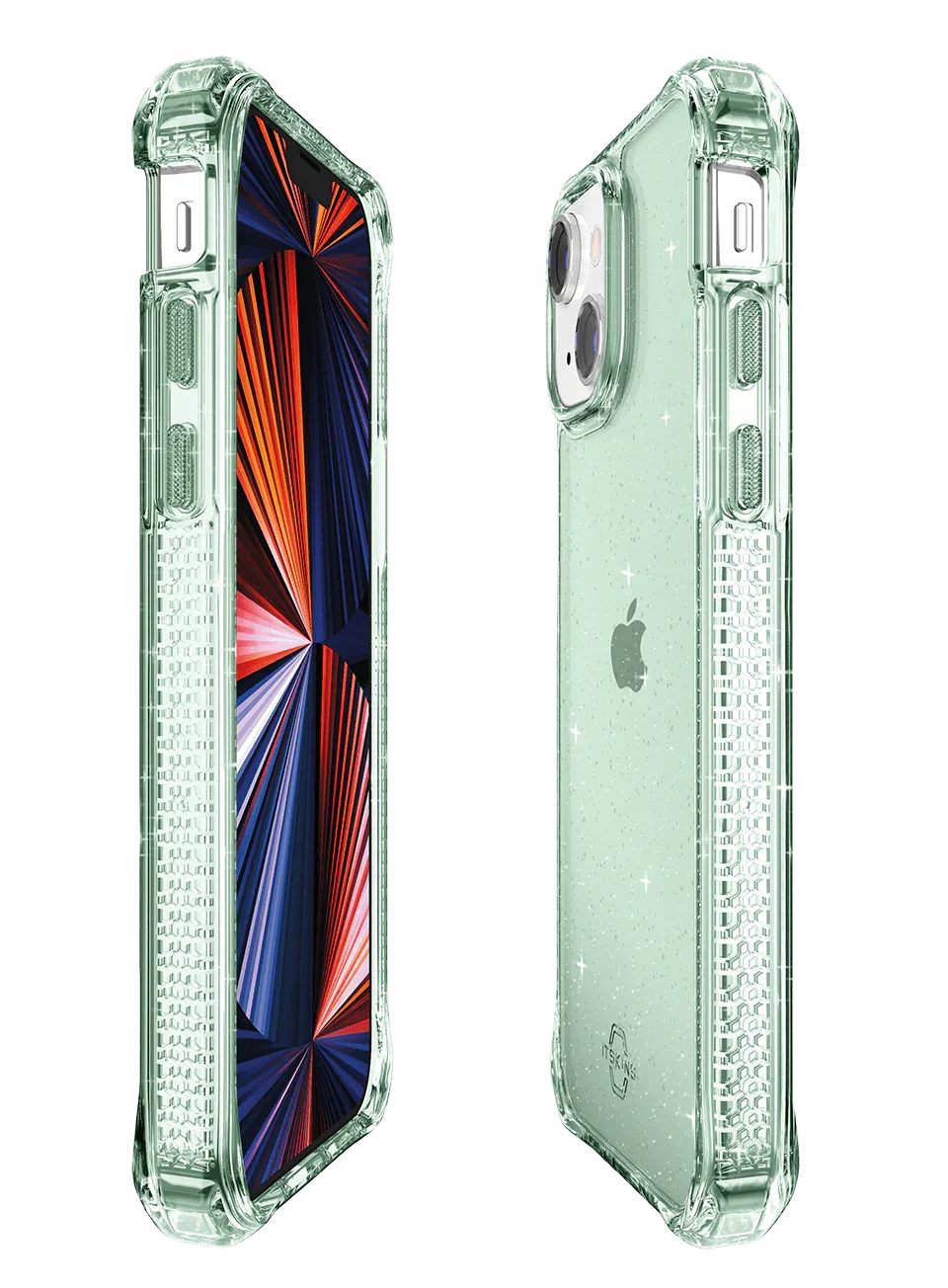 Itskins Hybrid Spark iPhone 13 Pro Cover - Light Green - Tashqila Itskins Hybrid Spark iPhone 13 Pro Cover - Light Green - Tashqila